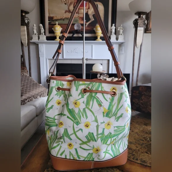 Dooney & Bourke Floral Bucket Bag - Picture 2 of 11
